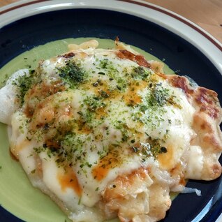 残ったお好み焼きトースト